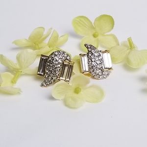 Monet crystal stud Earrings